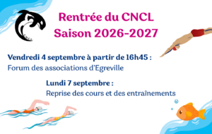 Rentrée du CNCL - Saison 2026-2027